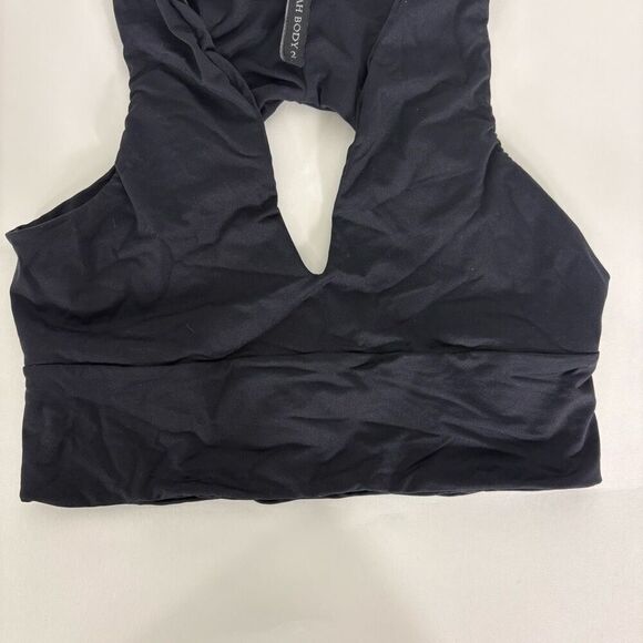 Indah Body Black Cutout V Neck Pullover Swimsuit Size 2 - Picture 4 of 7